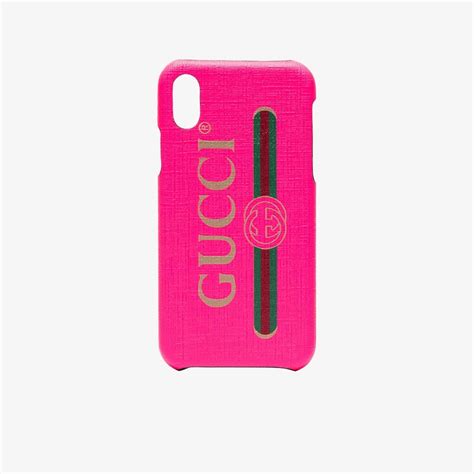 Gucci iPhone x case pink